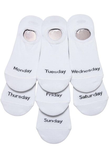 Urban Classics Invisible Weekly Socks 7-Pack white
