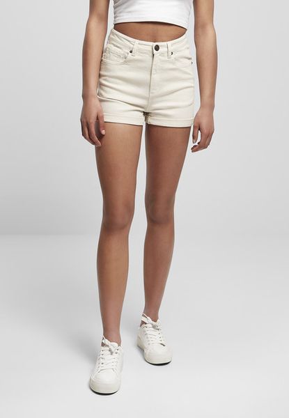 Urban Classics Ladies 5 Pocket Shorts whitesand
