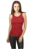 Urban Classics Ladies Fitted Viscon Racerback Tank red