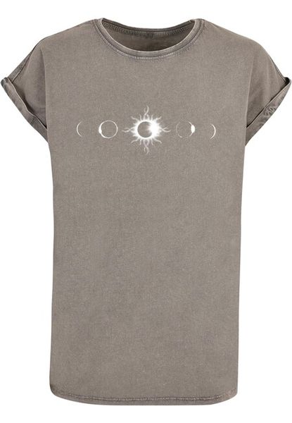 Urban Classics Ladies Godsmack - Lunar Phases Acid Washed T-Shirt asphalt