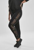 Urban Classics Ladies Lace Striped Leggings black