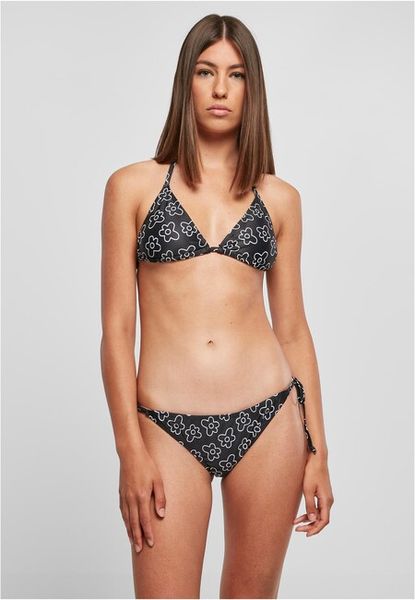Urban Classics Ladies Triangle Pattern Bikini blackflower