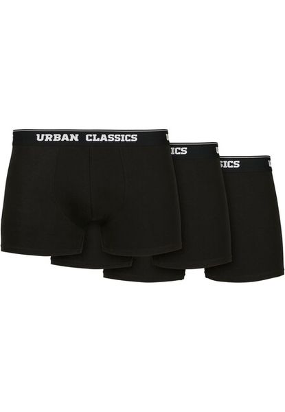 Urban Classics Organic Boxer Shorts 3-Pack black+black+black