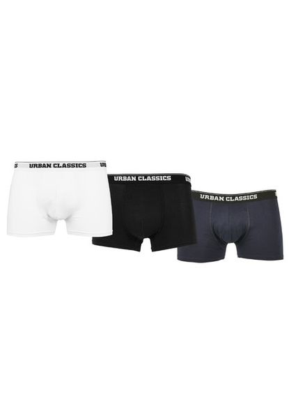 Urban Classics Organic Boxer Shorts 3-Pack white/navy/black