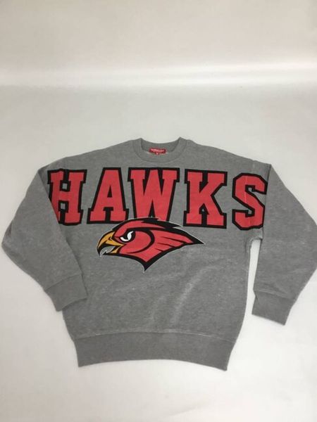 WMNS Sweatshirt Mitchell & Ness Atlanta Hawks Women's Logo Fleece grey