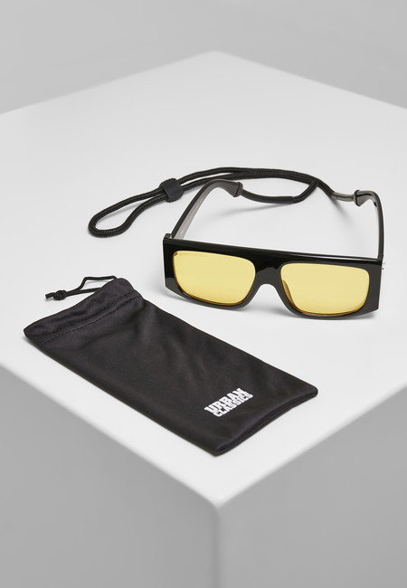 Urban Classics Sunglasses Raja with Strap black/yellow - Gangstagroup.hu -  Online Hip Hop Fashion Store